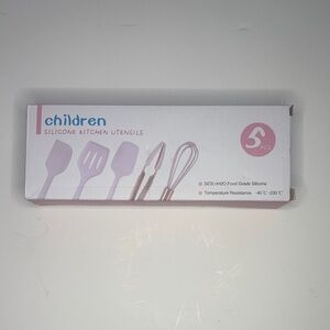 The Children's Place Light Pink Silicone Kids Utensil Set - 5 Pc